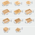 thumbnail image 4 of Soap Dish Container Moisture-proof Handmade Hardness Bamboo Storage Tray Practical Multifunctional Draining Box for Products New product 10, 4 of 9