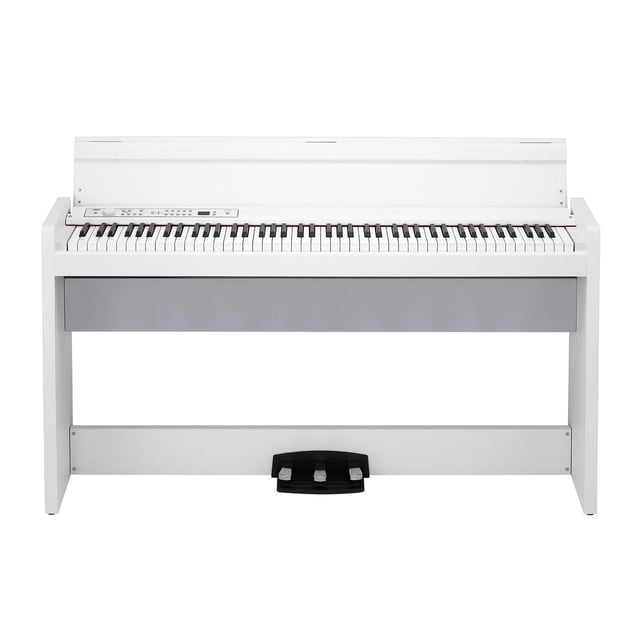 Piano digital Korg LP380WHU de 88 teclas con base color blanco