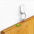 thumbnail image 3 of Self Adhesive Hooks Stainless Steel Matte Bathroom Adhesive Hook Coat Hook Kit, 3 of 6