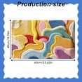 thumbnail image 3 of Uanit Colorful 3D Visual Effect Diatomaceous Earth Bath Mat - Fast Drying Absorbent Bathroom Rug for Shower, Kitchen Sink and Entryway, Non-slip Flat Velvet Floor Mat, Easy Clean Design, 3 of 7