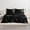 Black, variant on Flxxie Silky Satin Cooling Bed Sheet Set, Twin, Black, 3 Pieces