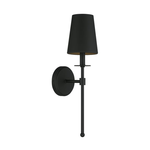 Trade Winds Lola 1-Light Wall Sconce in Matte Black