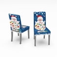 thumbnail image 1 of Agiferg Christmas Decoration Printing All-inclusive Elastic Chair Cover Dining Table And Chair Cover, 1 of 2