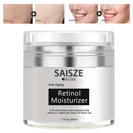 Retinol Cream for Face - Retinol Moisturizer Anti-Aging Cream for Women - Wrinkle Cream - Face Cream with Retinol and Hyaluronic Acid