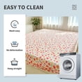 thumbnail image 4 of Floral Bow Printed Muslin Bed Sheet Set,Soft Breathable Cotton Fabric Fitted Sheet,Stylish Bedding Cover for Dorm Bedroom Household Sleeping Decor,79x59 Inch, 4 of 6