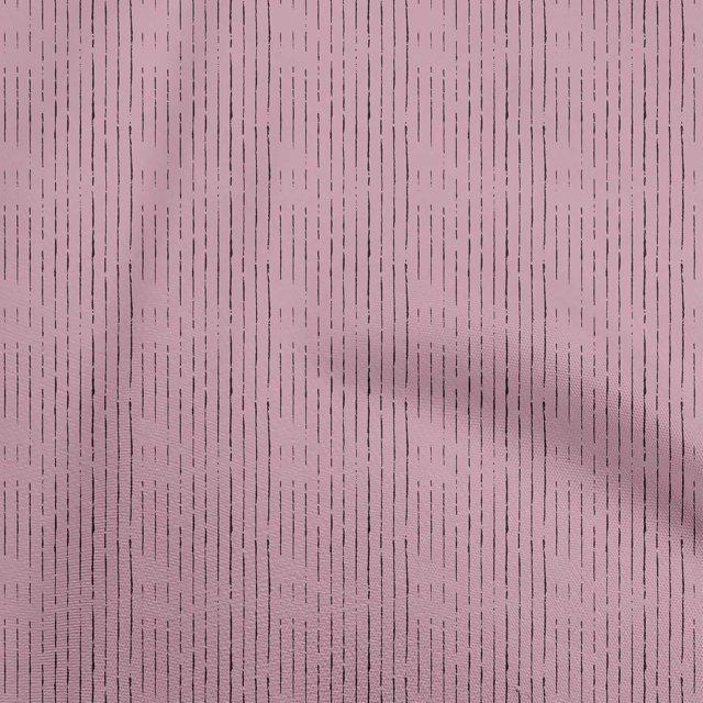 oneOone Rayonne Rose Tissu Rayures Matière de Robe Tissu Imprimé Tissu au Mètre 56 Pouces de Large