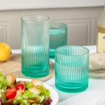 thumbnail image 3 of Vasos para beber Lumkit acanalados de 240 ml y 350 ml, 8 unidades, verdes, 3 of 7