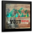 thumbnail image 1 of Longfellow Designs 15x15 Black Modern Framed Museum Art Print Titled - Your Mountain, 1 of 5