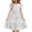 White #01, variant on Nmnitkp Girl Dresses Cute Dress for Girls Kids Summer Double Layer Ruffle Sleeve Dress White,9 Years