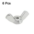 thumbnail image 2 of 6-32 Wing Nuts 304 Stainless Steel Shutters Butterfly Nut Hand Twist Tighten Fasteners Parts 6 pcs, 2 of 4