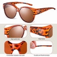 thumbnail image 4 of Bocaoying Oversized Sunglasses Fit Over Glasses for Women, Extra Large Square Shades Polarized UV400 Protection for Driving Riding, 4 of 7