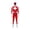 Red, variant on Red Ranger Costume Superhero Cosplay Warrior Jumpsuit Full Body Spandex Bodysuit Halloween Dress Up Party Outfit for Adults Men Power Ninja Ranger Battle Suit