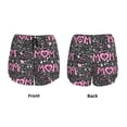 thumbnail image 6 of Uemuo Lovely Mom Ever Pattern Women's Athletic Shorts High Waisted Running Shorts with Liner Pockets Gym Elastic Workout Shorts-Small, 6 of 9