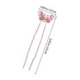 thumbnail image 2 of Moluckfu 4Ud Pinzas U-Shaped Con Rosa Para De En Eventos, 2 of 7