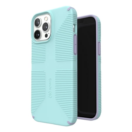Speck iPhone 13 and 12 Pro Max Gemshell case phone case in Cyan and Lilac