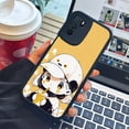 thumbnail image 4 of Destaca y protege tu iPhone con una funda para teléfono plateada mate con estampado de dibujos animados originales, 4 of 4