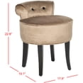 thumbnail image 7 of SAFAVIEH Georgia Vanity Stool Champagne, 7 of 7