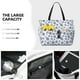 thumbnail image 3 of Fotbe Dark Blue Snowflakes Bolsa de Viaje para Playa - Resistente al Agua, Bolsa Tote de Gran Capacidad y Ligera con 7 Bolsillos para Mujeres y Hombres, 3 of 7