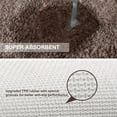 thumbnail image 4 of Upgraded Extra Large Non Slip Bath Mat 24"x36" Soft Absorbent Fluffy Thick Microfiber Cozy Throw Bathroom Rugs with Waterproof Backing for Tub Shower Bathroom Floors Accessories (Taupe), 4 of 8