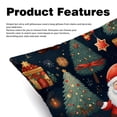 thumbnail image 2 of Christmas Tree Pillow Covers with Unique Patterns - Set of 2, Chair Pillow Covers for Sofa, Couch, Bed - Available in 16x16, 18x18, 20x20 Inches for Home Decor and Gifts, 2 of 6