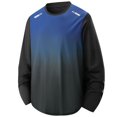 thumbnail image 2 of Men's Gradient Ombre Athletic T-Shirt,Long Sleeve Crew Neck Casual Clothes Quick-Dry Breathable Comfortable Fall Top Blue S, 2 of 6