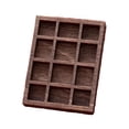 thumbnail image 1 of HILABEE Étagère Miniature pour Bibelots Support de Collections Multi-Compartiments Vitrine Bois A, 1 of 9