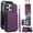 Deeppurple, variant on Wallet Case for iPhone 12 Pro Max, with Wrist Strap and Shoulder Strap, RFID Blocking Card Slots, Classic Kickstand Magnetic Flip PU Leather Phone Case Cover for iPhone 12 Pro Max, Black