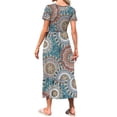 thumbnail image 6 of TARAINYA Summer Dresses for Women Casual Floral Dress Pocketed Flared Hem Midi Beach Sundress, 6 of 8