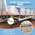 Bed Guard Rail for Adults Seniors Bed Railing Swing Down Bed Rail Under Mattress Bedside Assist
