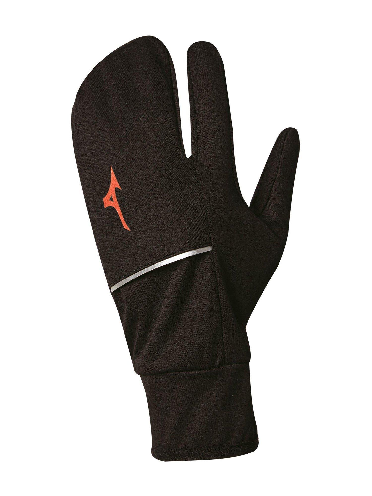 mizuno running breath thermo windproof lobster mittens