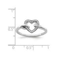 thumbnail image 4 of Bague Promesse Cœur en Diamant de 1/20 Carat (ctw) en Argent Sterling, 4 of 4