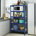 thumbnail image 4 of Costway 72'' Heavy Duty Steel 5 Level Garage Shelf Metal Storage Adjustable Shelves Blue, 4 of 10