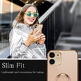 thumbnail image 5 of Case for iPhone 11 Case 6.1" Slim Thin Ring Stand Holder Silicone Phone Cases Soft Flexible TPU Electroplated Frame Shock-Absorption Protective Bumper Cover for iPhone 11 - Light Pink, 5 of 18