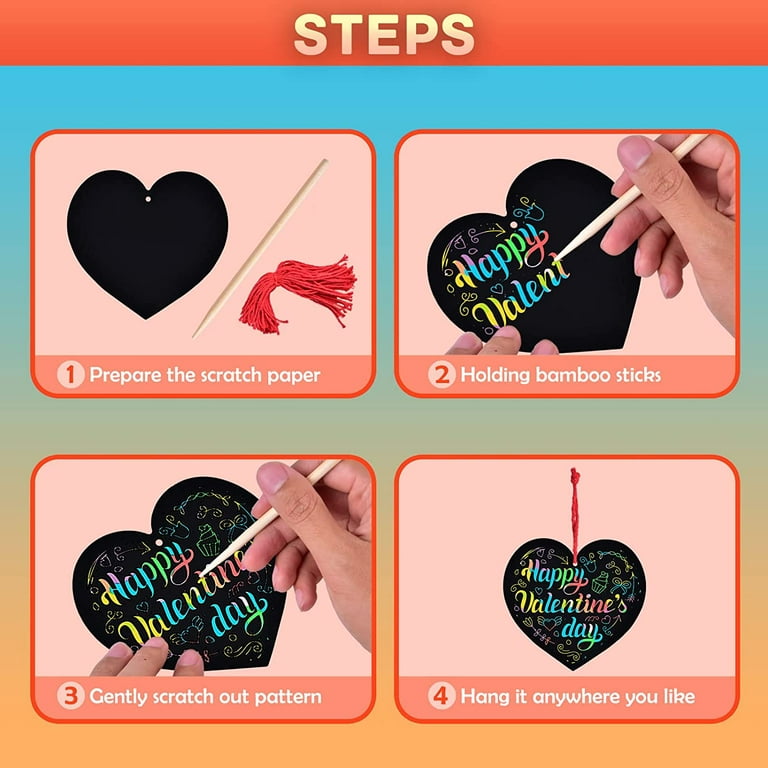 Valentine Day Card Making Kit Handmade Valentine Card Kit For Teens and Kids