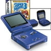 Super Mario 4 Game Boy Advance SP Bundle With Case, Cobalt