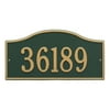 Personalized Whitehall Rolling Hills 1-Line Grand Wall Plaques in Green/Gold