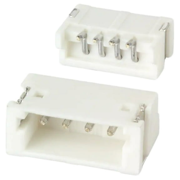 Pack of 5 S4B-ZR-SM4A-TF(LF)(SN) Connector Header 1.50mm Right Angle 4 position Surface Mount :RoHs , Cut Tape