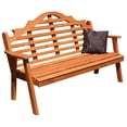 thumbnail image 1 of Western Red Cedar Marlboro Garden Bench, 1 of 2