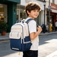 thumbnail image 4 of Mochila Escolar con Soporte Ergonómico para la Espalda, Acolchado de Malla Transpirable, Gran Capacidad, Nailon Resistente al Agua, Mochila Unisex para Adolescentes y Adultos, 4 of 7
