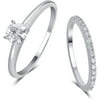 1 1/4 cttw 14K White Gold IGL Certified Diamond Bridal Set .