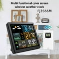 thumbnail image 2 of Clock with Temperature,Light Up Alarm Clock Color Screen Weather Clock Electronic Clock Indoor and Outdoor Temperature and Humidity Meter Rf Wireless Weather Alarm Clock, 2 of 9