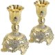 thumbnail image 1 of Set Of 2 Taper Candlestick Holders, Elegant Brass Candle Stick Holders Candelabra Candle Set For Wedding, Christmas, Candle Centerpiece, 1 of 5