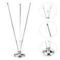 thumbnail image 2 of Desk Flag Stand Base Metal Flag Pole Desktop Meeting Room Flagpole V Shaped Flag Pole, 2 of 5