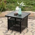 thumbnail image 1 of MF Studio Patio Parasol Table d'Appoint 22 "X 22" Table de Bistrot Carrée pour Piscine de Jardin Extérieure avec Trou de Parasol 1.57, 1 of 6