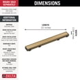 thumbnail image 7 of Delta DT0732413 24" Reversible Linear Shower Drain - Chrome, 7 of 7