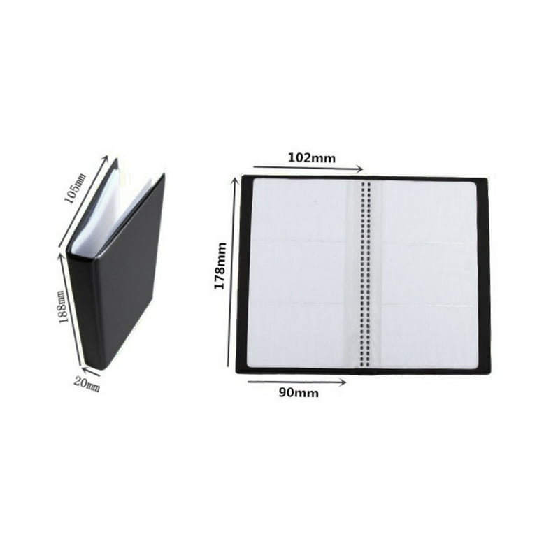 PPKVUFD 120 Cards Capacity Organizer, Portable Business Card Holders for Men & Women, Business Card Binder, Professional Business Cards Book, Name Card Holder, Black - Walmart.com PPKVUFD 120 Cards Capacity Organizer, Portable Business Card Holders for Men & Women, Business Card Binder, Professional Business Cards Book, Name Card Holder, Black - Walmart.com