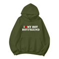 thumbnail image 4 of Ladies Loose Letter Print Hoodie Sweatshirt, 4 of 4