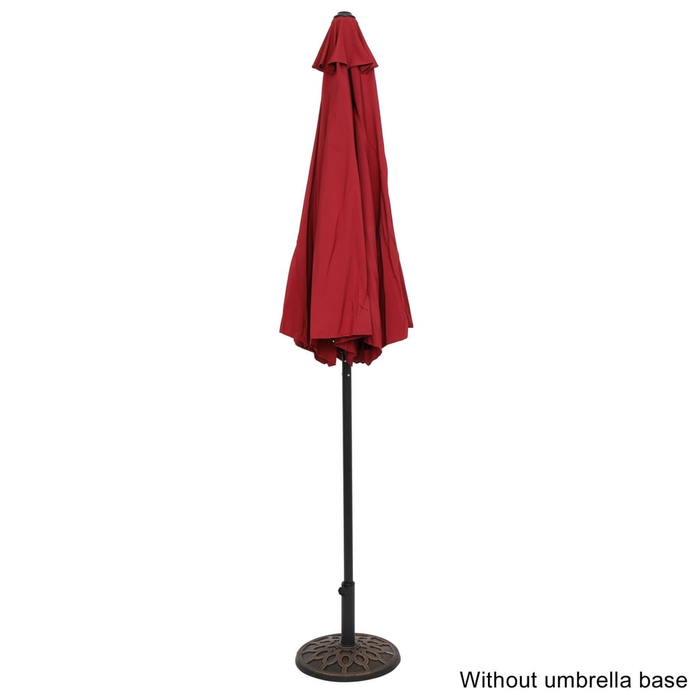 Kepooman 9FT Patio Umbrella Outdoor Market Table Umbrella, Cantilever Patio Umbrella Without Base for Garden, Lawn, Backyard & Pool, Wine Red Kepooman 9FT Patio Umbrella Outdoor Market Table Umbrella, Cantilever Patio Umbrella Without Base for Garden, Lawn, Backyard & Pool, Wine Red