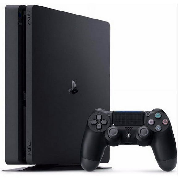 Restored Sony PlayStation 4 Slim, 1TB Gaming Console, Black, 3002189 (Refurbished)