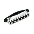 thumbnail image 1 of Bunblic Guitare Électrique Micro Single Coil Guitare Pièces Instruments de Musique Installation Facile Sortie Élevée 6 Cordes Micro Remplacement argent, 1 of 8